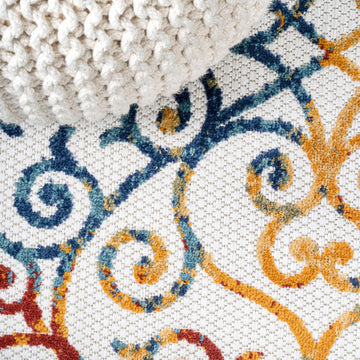 Atrani Scroll Trellis Indoor/outdoor Area Rug